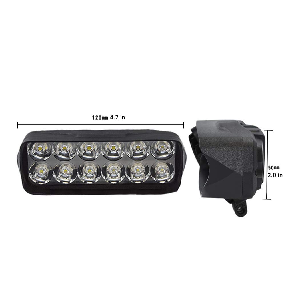 DesirePath 2Pcs LED Light Bar - Super Bright LED Work Lights for Jeep, Truck, ATV, Motorcycle, Boat | Waterproof Off-Road Driving Fog Lights & Backup Lights | Perfect for Night Driving, Camping, Off-Road Adventures