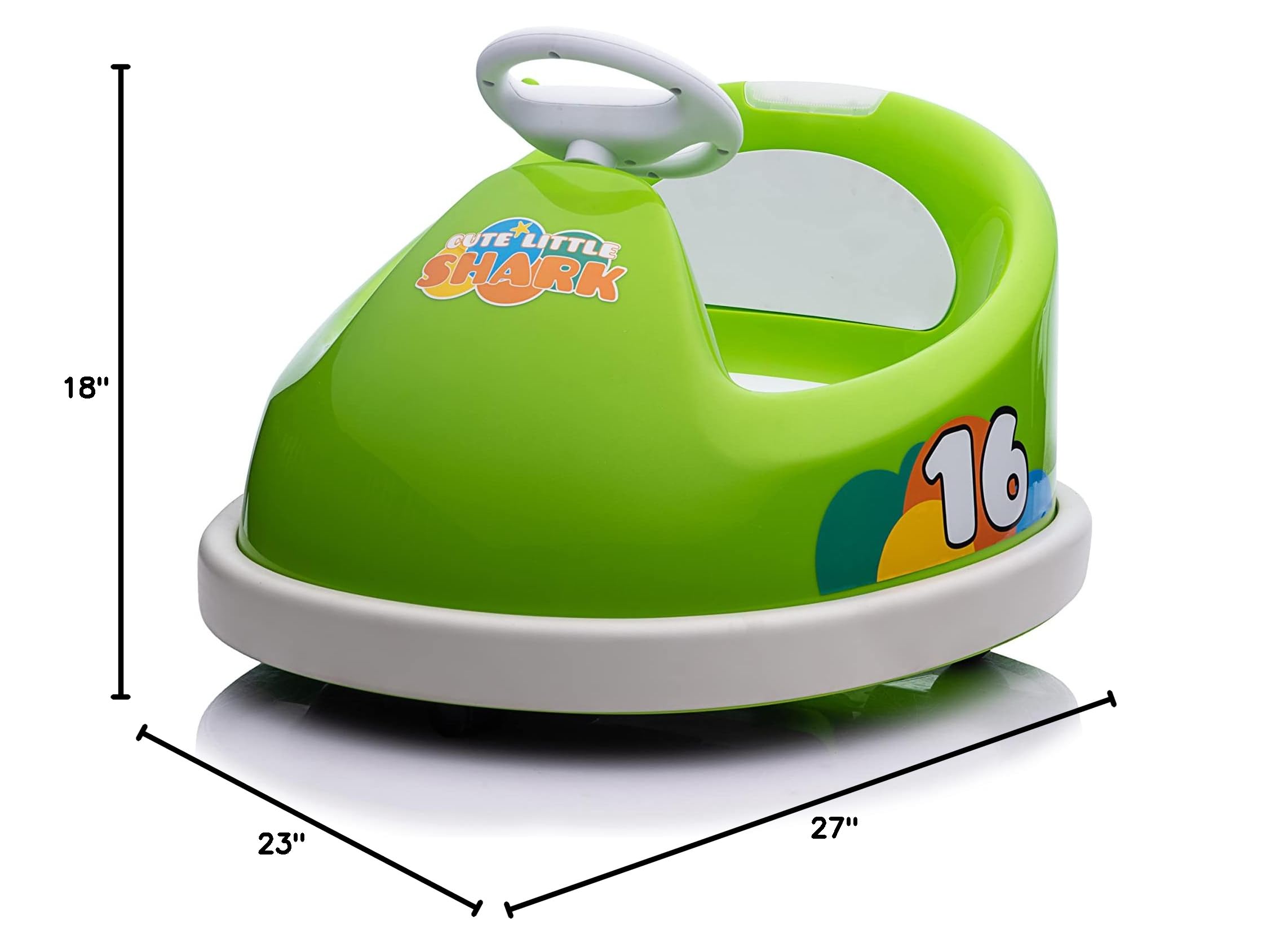 Best Electric Ride On Cars for Kids Ages 2-4 - 6V Battery Powered Bumper Car with Anti-Collision Bar, 360° Spin, LED Lights & Music - Safe Toddler Toy for Indoor/Outdoor Play, Birthday Gifts & Family Fun