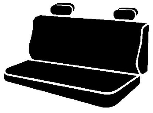 Fia TR42-28 BLACK Custom Fit Rear Seat Cover Bench Seat - Saddle Blanket (Black) | Durable Car Seat Protector for Trucks, SUVs & Vans | Perfect for Pets, Kids & Outdoor Adventures