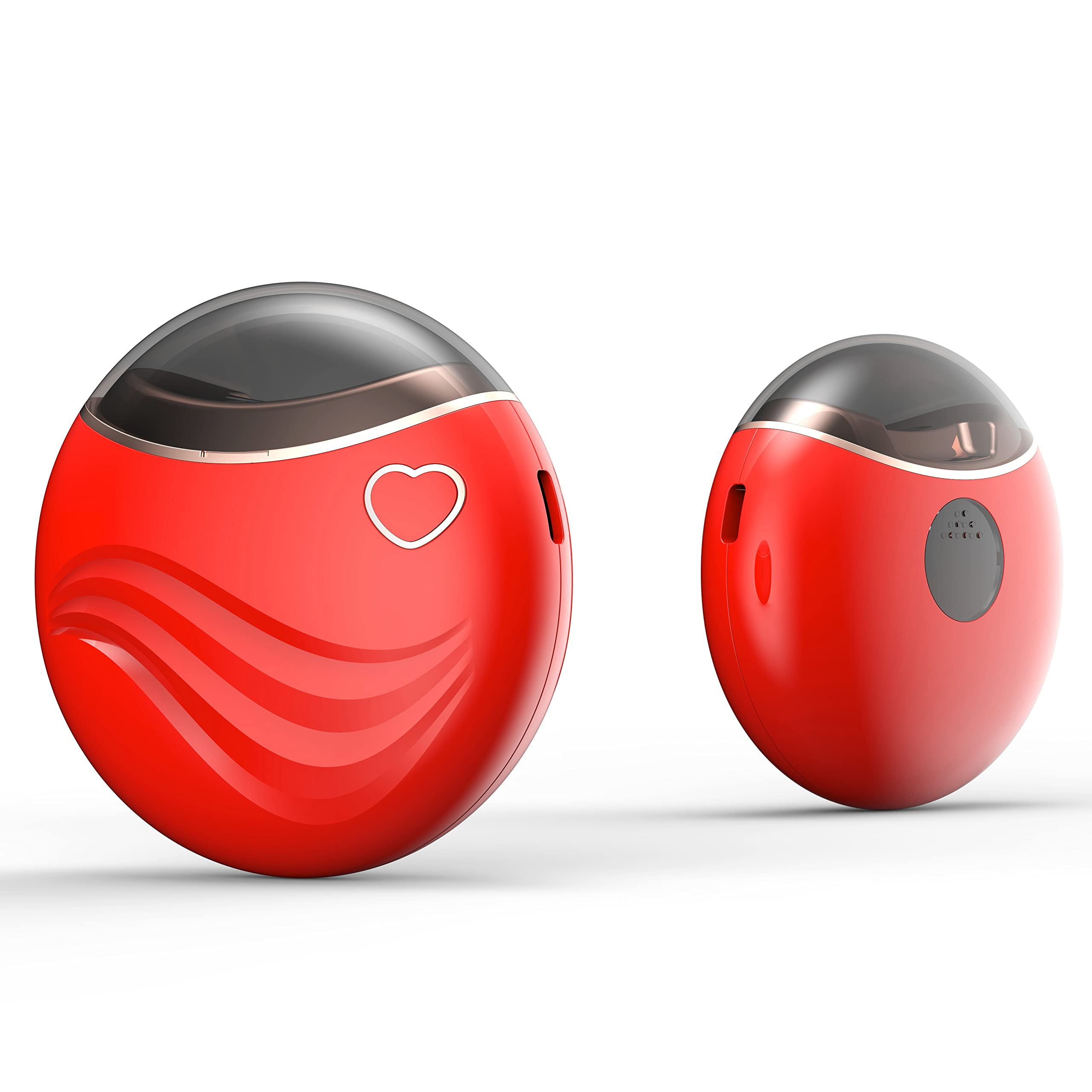 Electric Nail Clipper with Storage - Cordless Automatic Nail Trimmer & Sander for Professional Manicures - Perfect for Home, Travel, and Salon Use (Red)