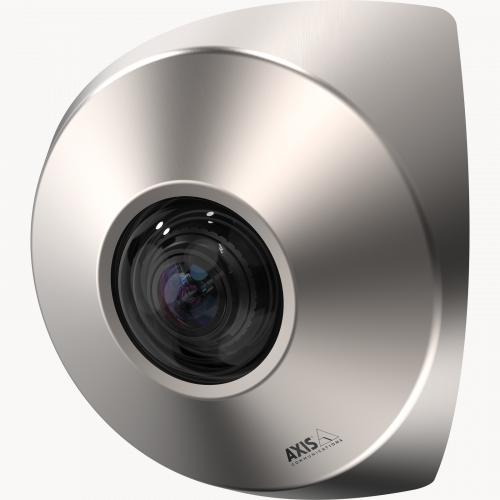 Axis Communications P9106-V 3MP Outdoor Security Camera - Weatherproof IP Network Corner Mount Surveillance (Brushed Steel) for Home & Business Security Monitoring