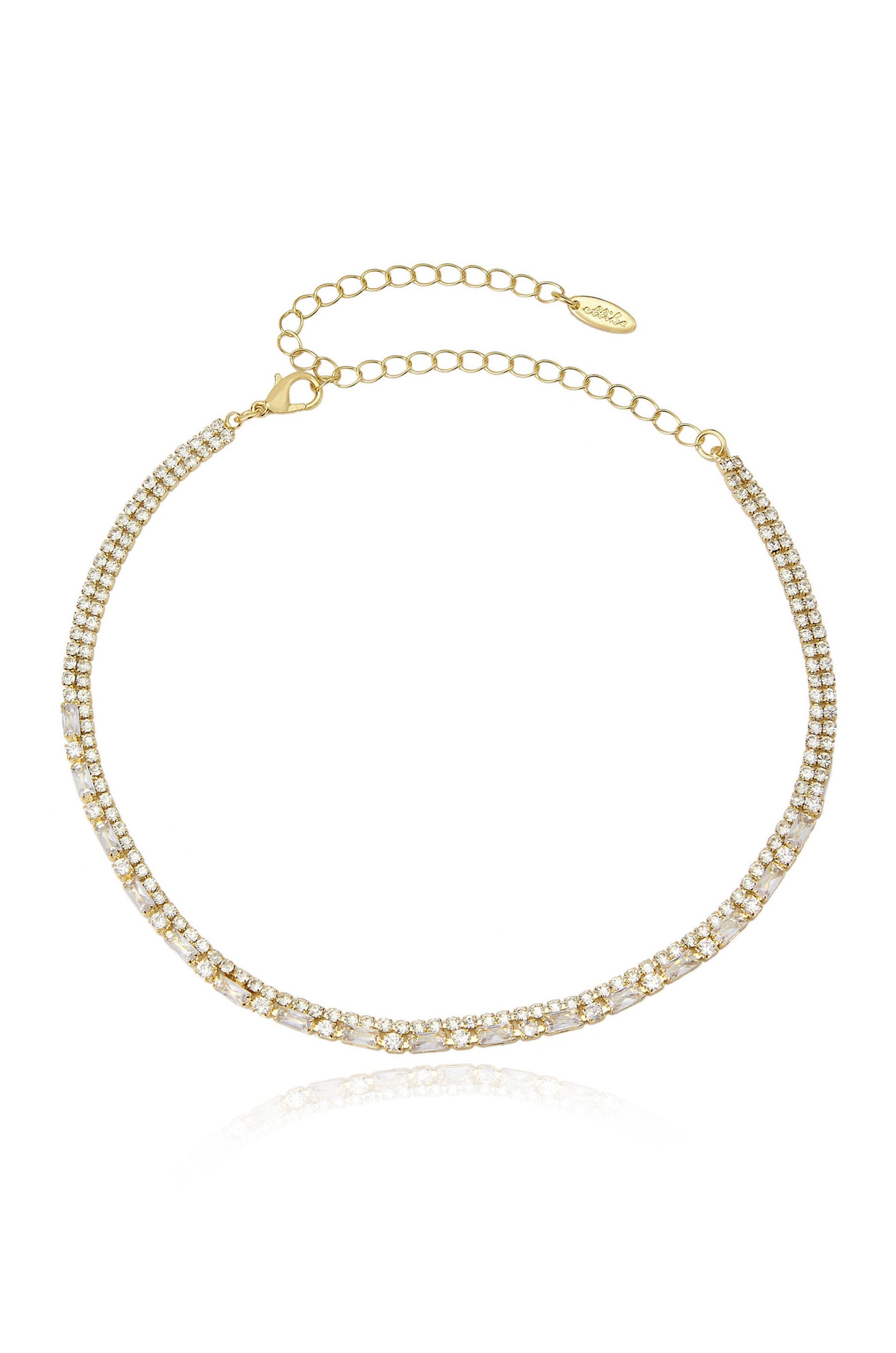 Elegant Crystal Strands Choker Necklace for Women - Dainty Layered Beaded Jewelry - Perfect for Parties, Weddings & Evening Events