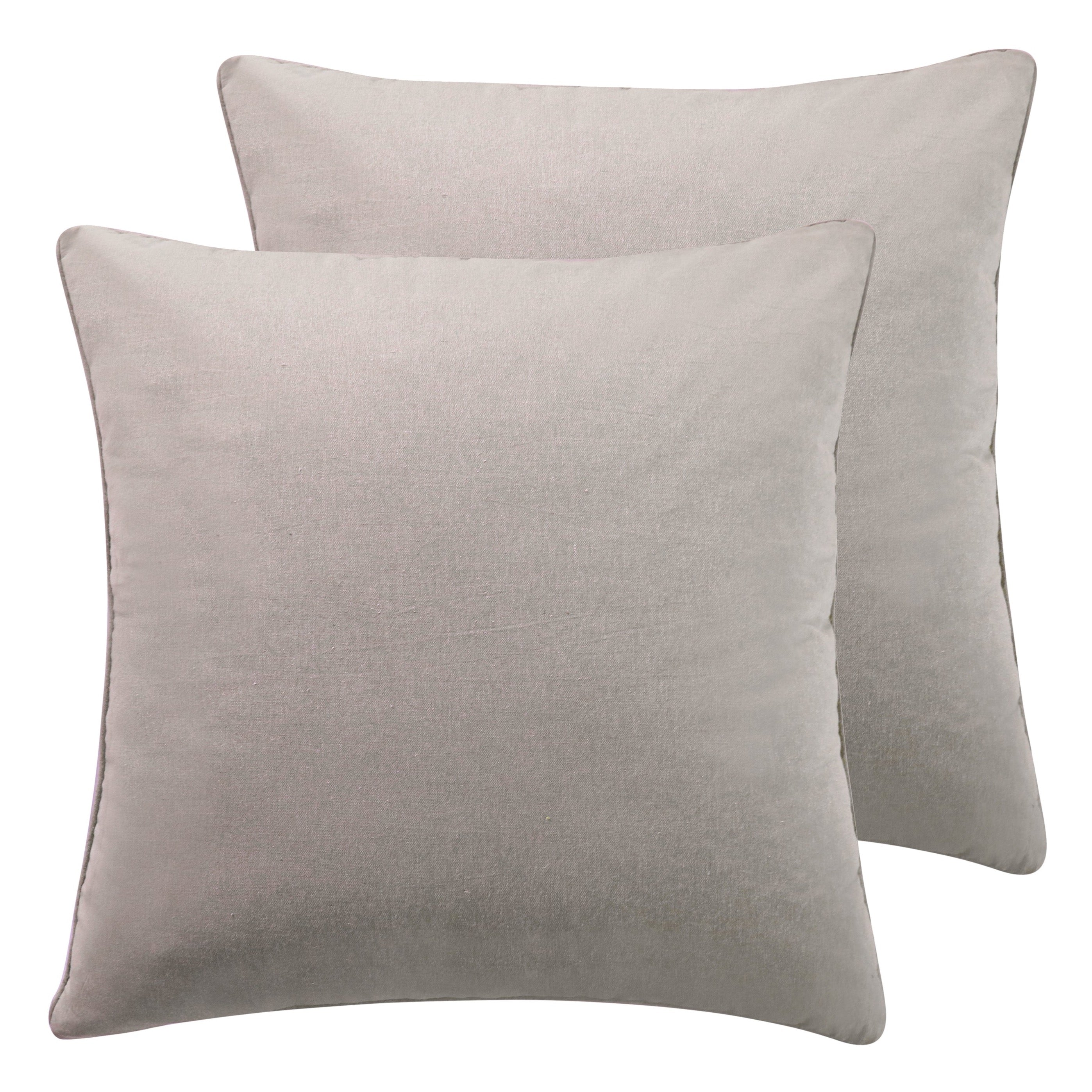 Kasey Euro Shams Set of 2 - Premium Decorative Pillow Covers for Bedroom Decor, Luxury Bedding Accessories (White, 26x26 inches) - Perfect for Master Bedroom, Guest Room & Home Staging