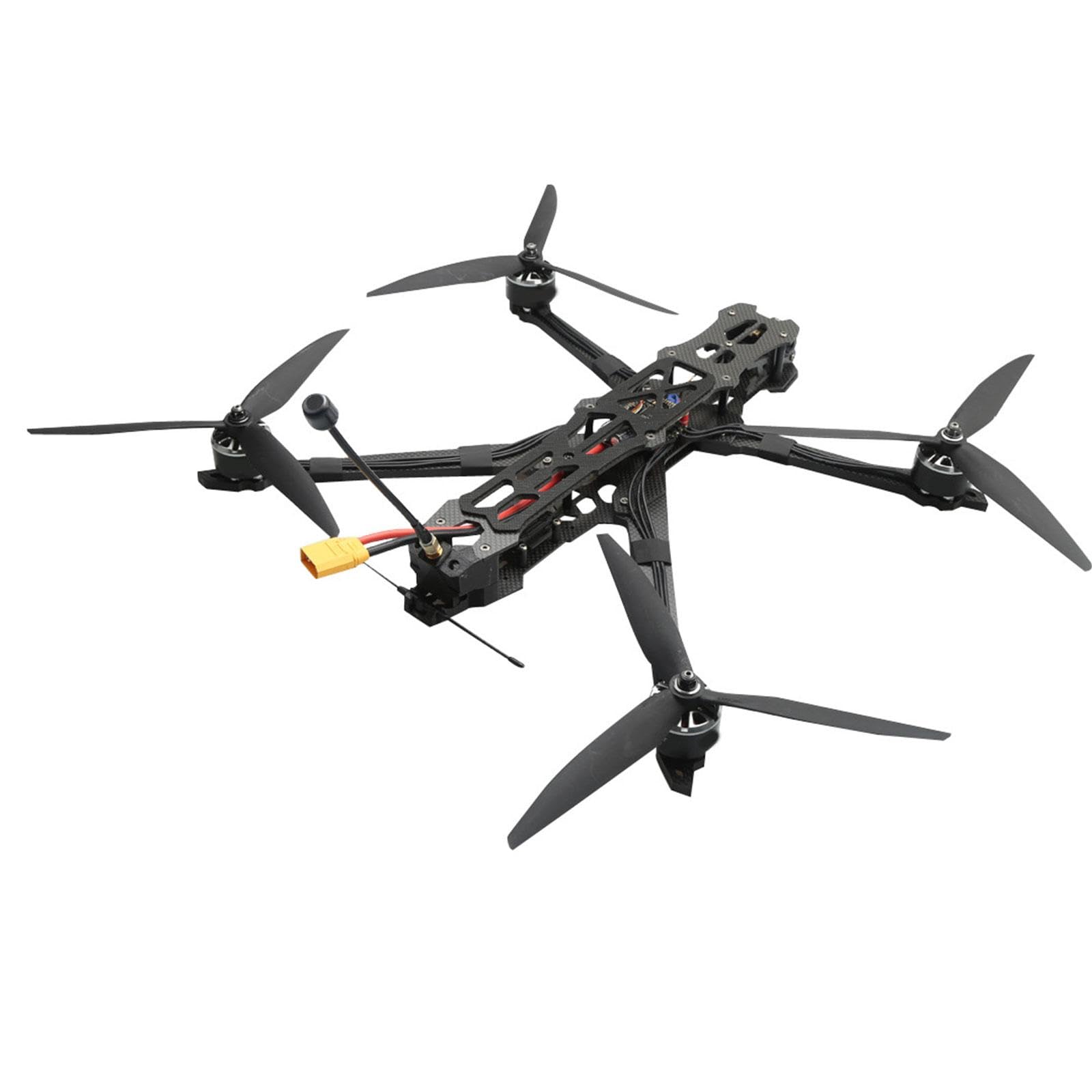 Lightweight Carbon Fiber FPV Drone Frame with 7mm Arms for 10inch Props - Perfect for Racing, Freestyle Flying & Aerial Photography