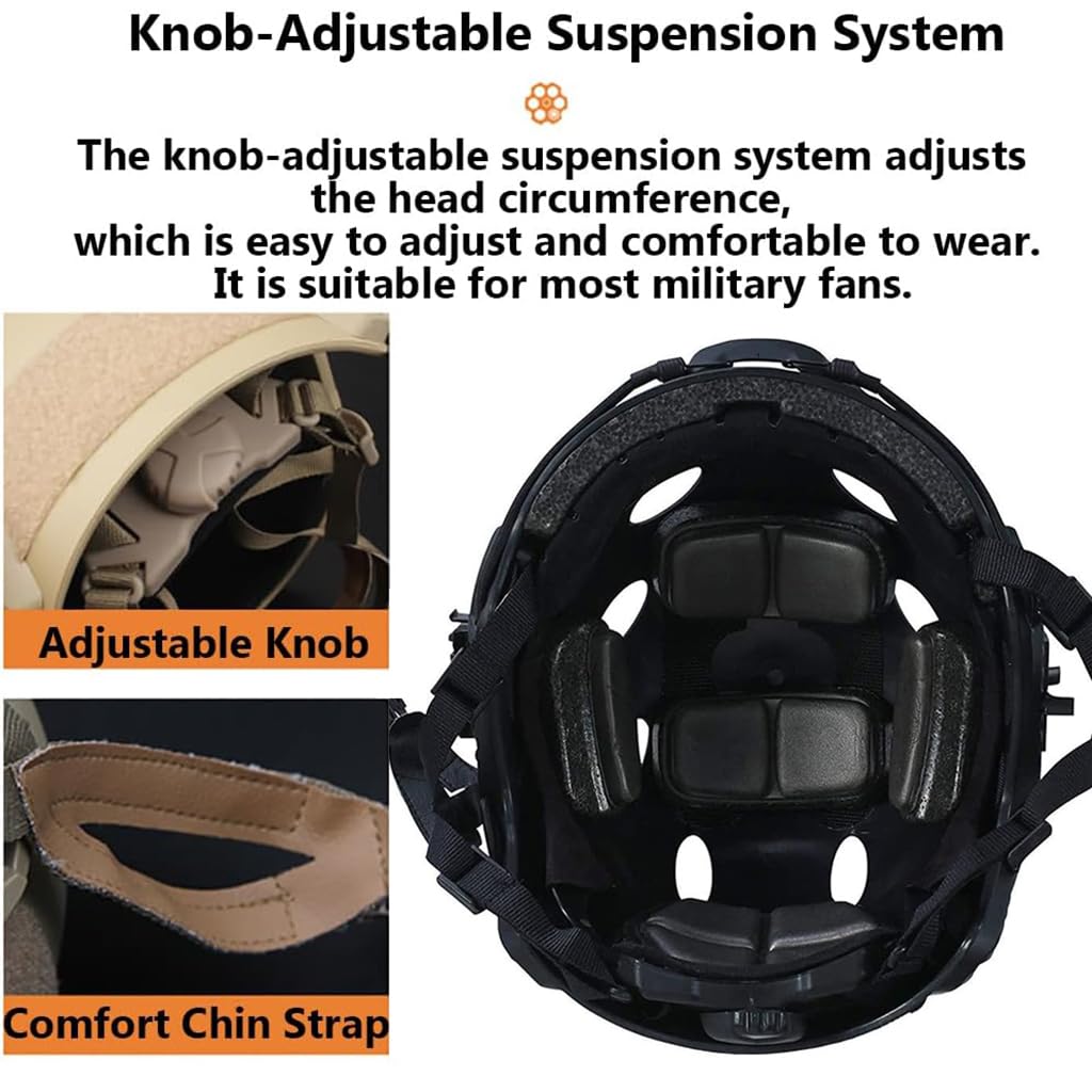 Tactical Airsoft Helmet Set - Adjustable Fast Helmet with Headset & Multicam Cover | Outdoor Hunting, Military Cosplay, Paintball, Airsoft & BB War Games | Perfect for Tactical Training, Airsoft Battles & Military Simulation