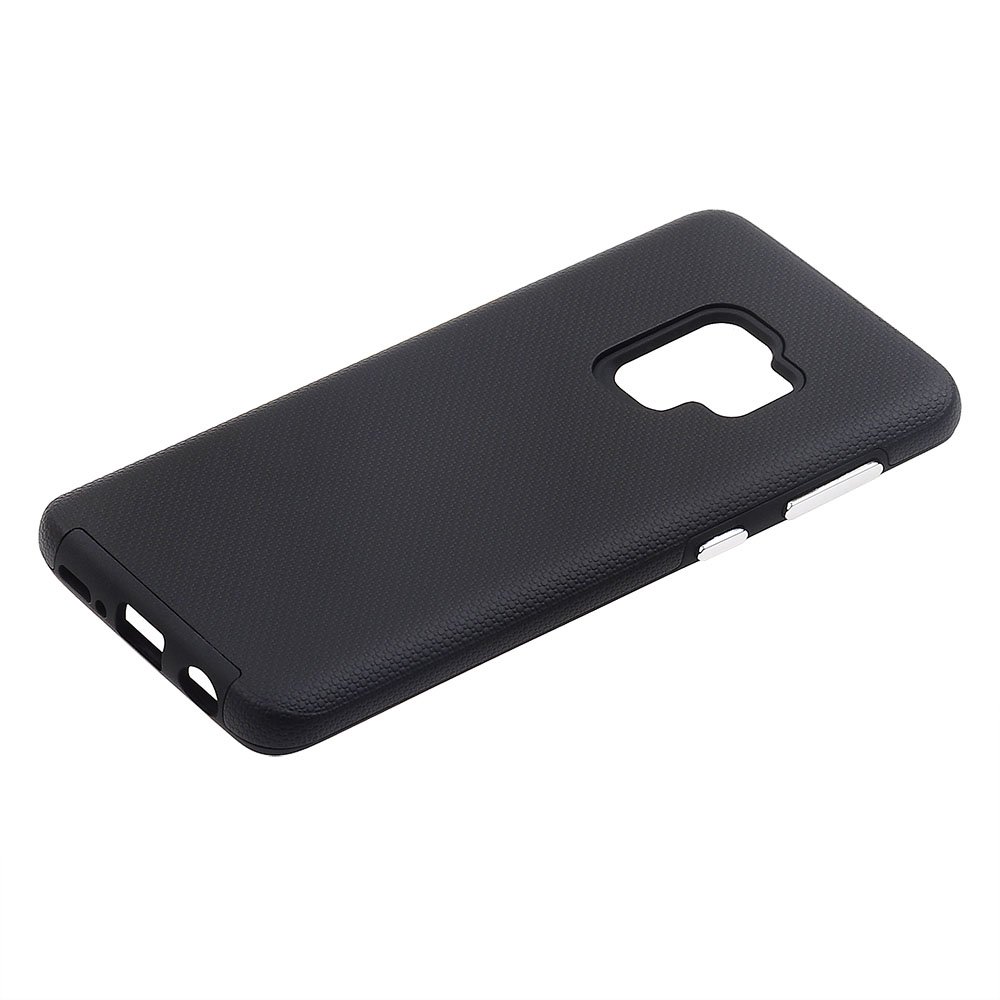 Durable Shockproof Cube Design Phone Case for Samsung Galaxy S9 - Slim Protective Cover with Anti-Slip Grip (Black) | Perfect for Everyday Use, Work & Outdoor Activities