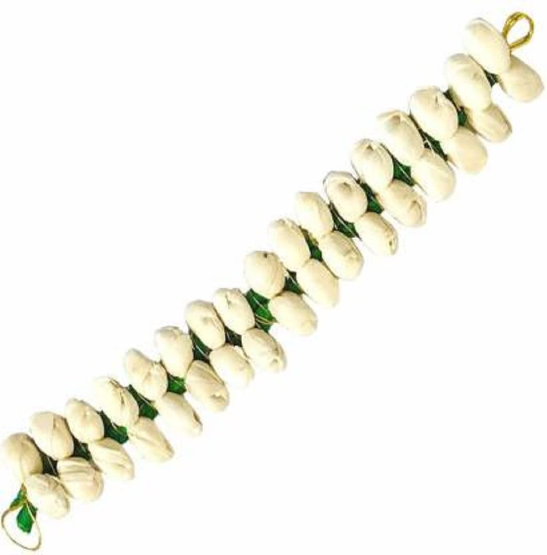 Elegant White Flower Gajra Hair Accessories for Women - Perfect for Weddings, Parties & Boho Fashion Styles