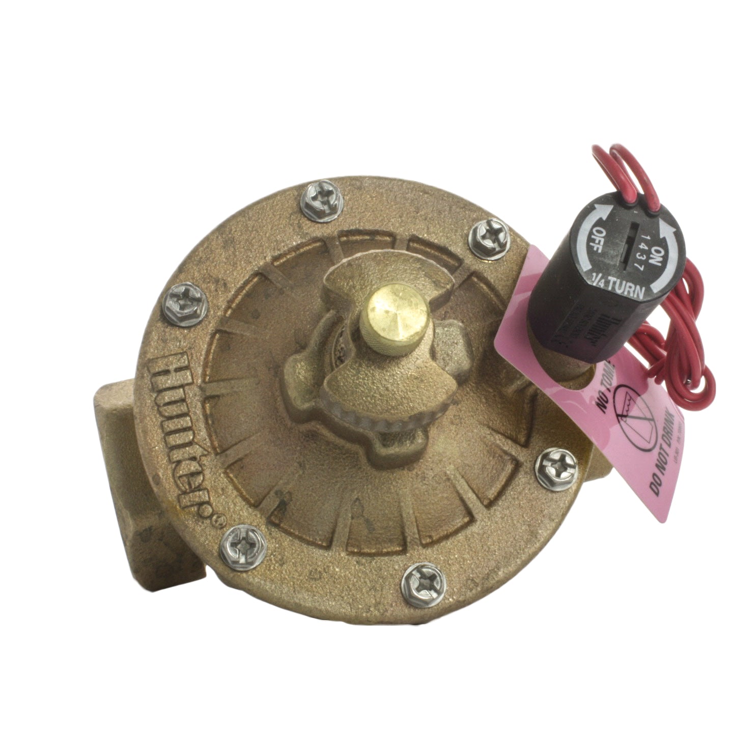 Hunter IBV151GFS 1-1/2 Inch Brass Globe Valve with Filter Sentry - Perfect for Residential & Commercial Plumbing Systems, Water Filtration & Irrigation Applications