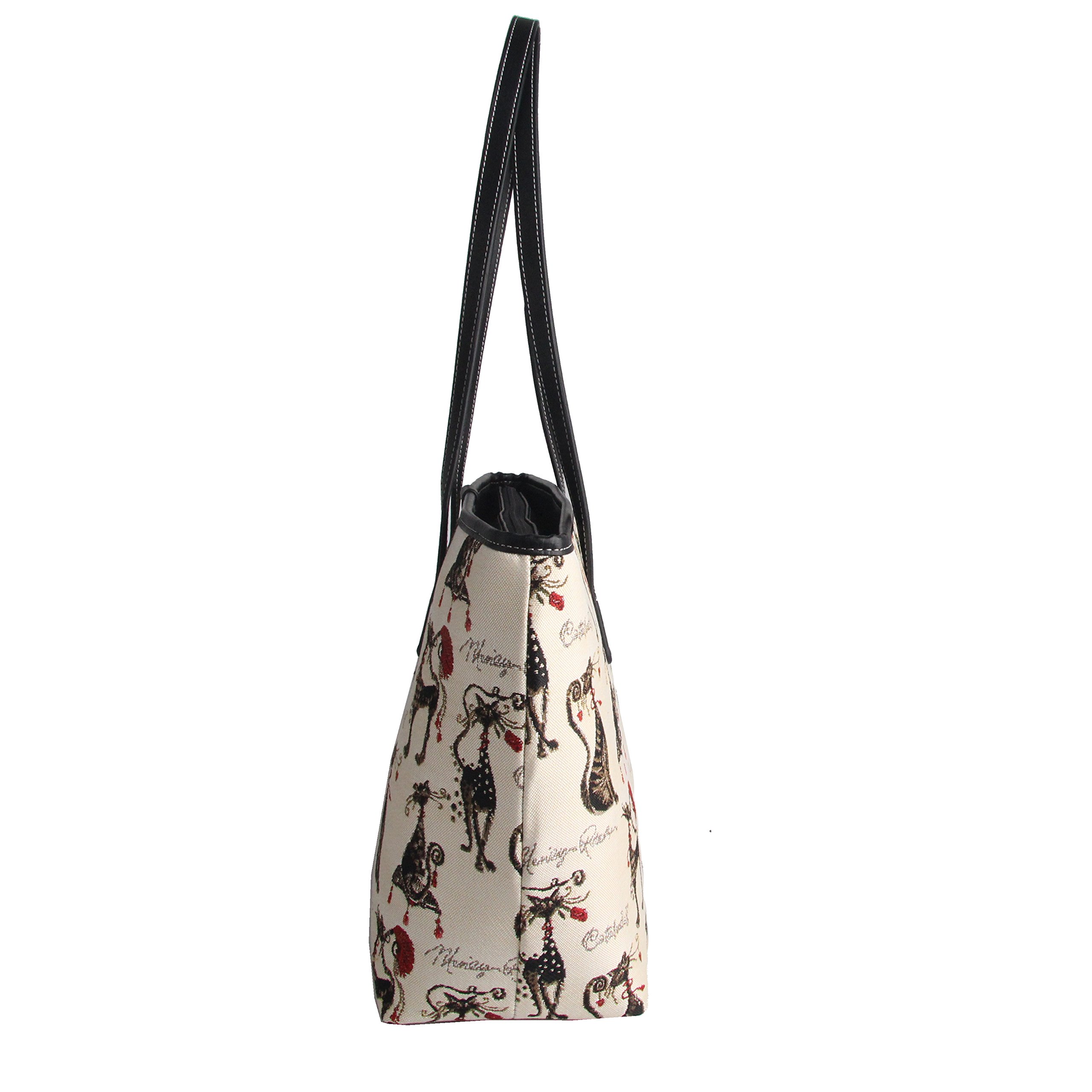 Signare Women's Tapestry Shoulder Tote Bag - Stylish Handbag for Work, Travel & Daily Use - Durable Canvas Purse for Commuting, Shopping & Weekend Outings