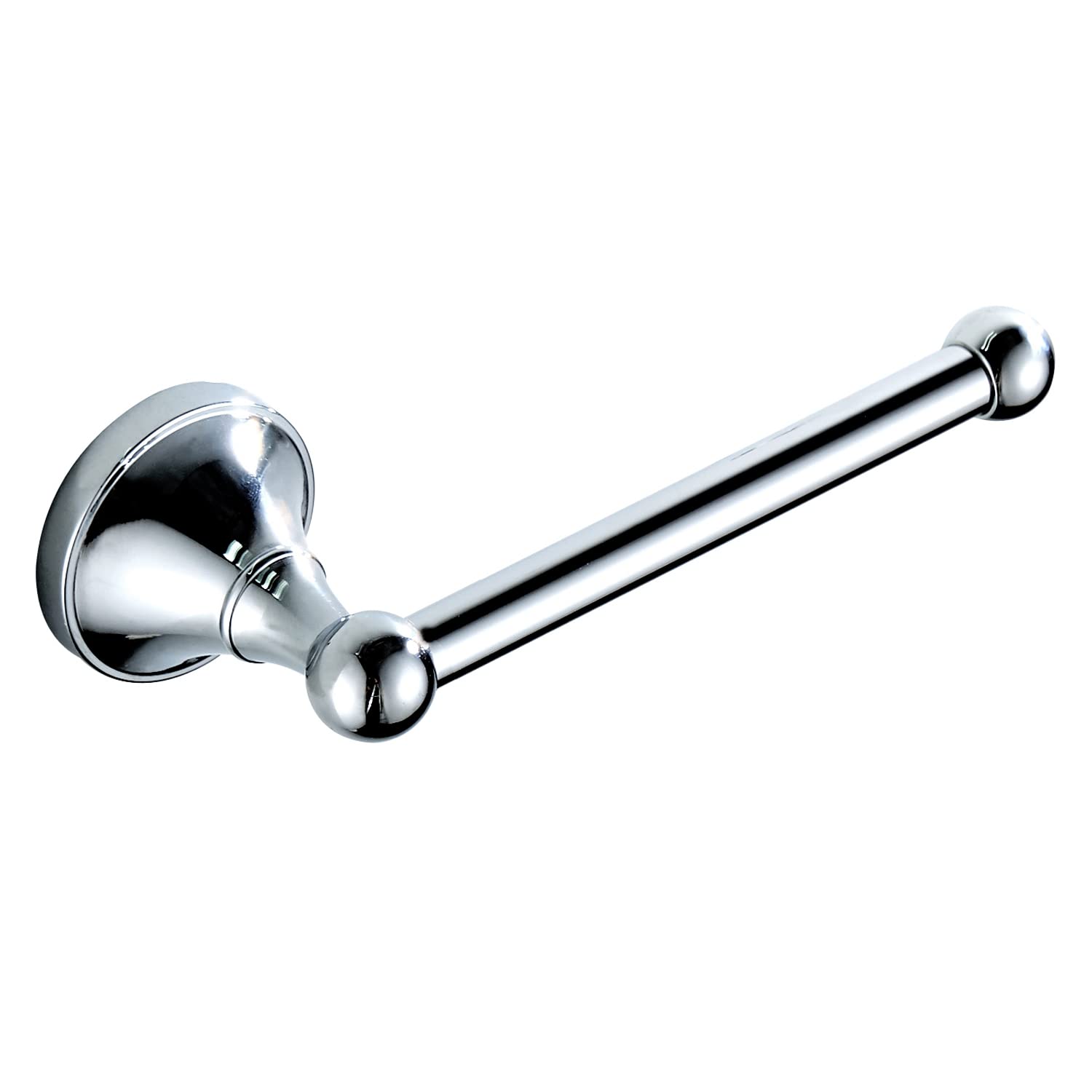 Antique Brass Wall Mounted Toilet Paper Holder - Vintage Style Bathroom & Kitchen Tissue Roll Holder - Durable Sliver Chrome Finish - Perfect for Home, Office, and RV Use