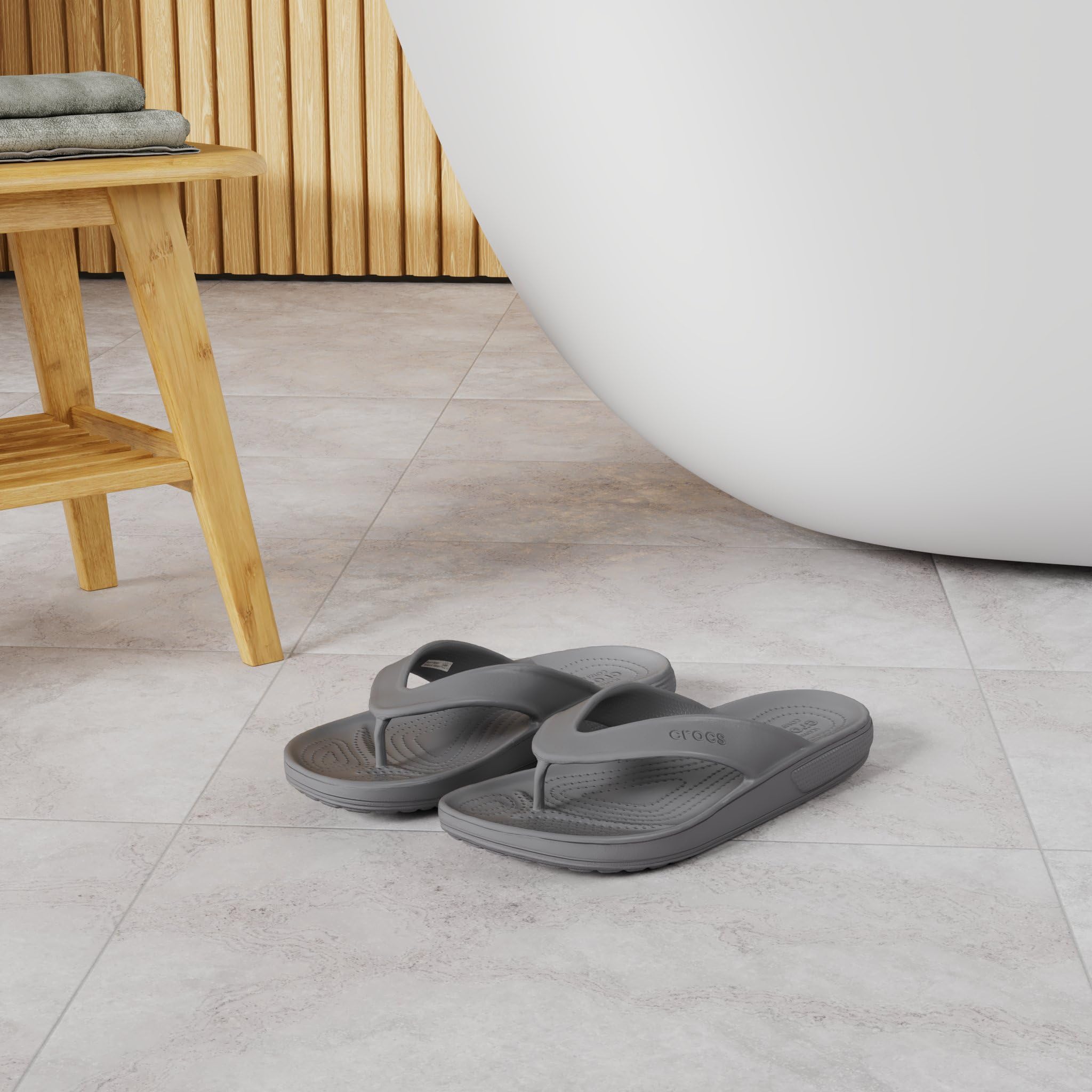 Crocs Classic II Flip Flops for Men & Women - Comfortable Lightweight Beach Sandals with Arch Support | Perfect for Pool, Beach, Vacation & Summer Outdoor Activities