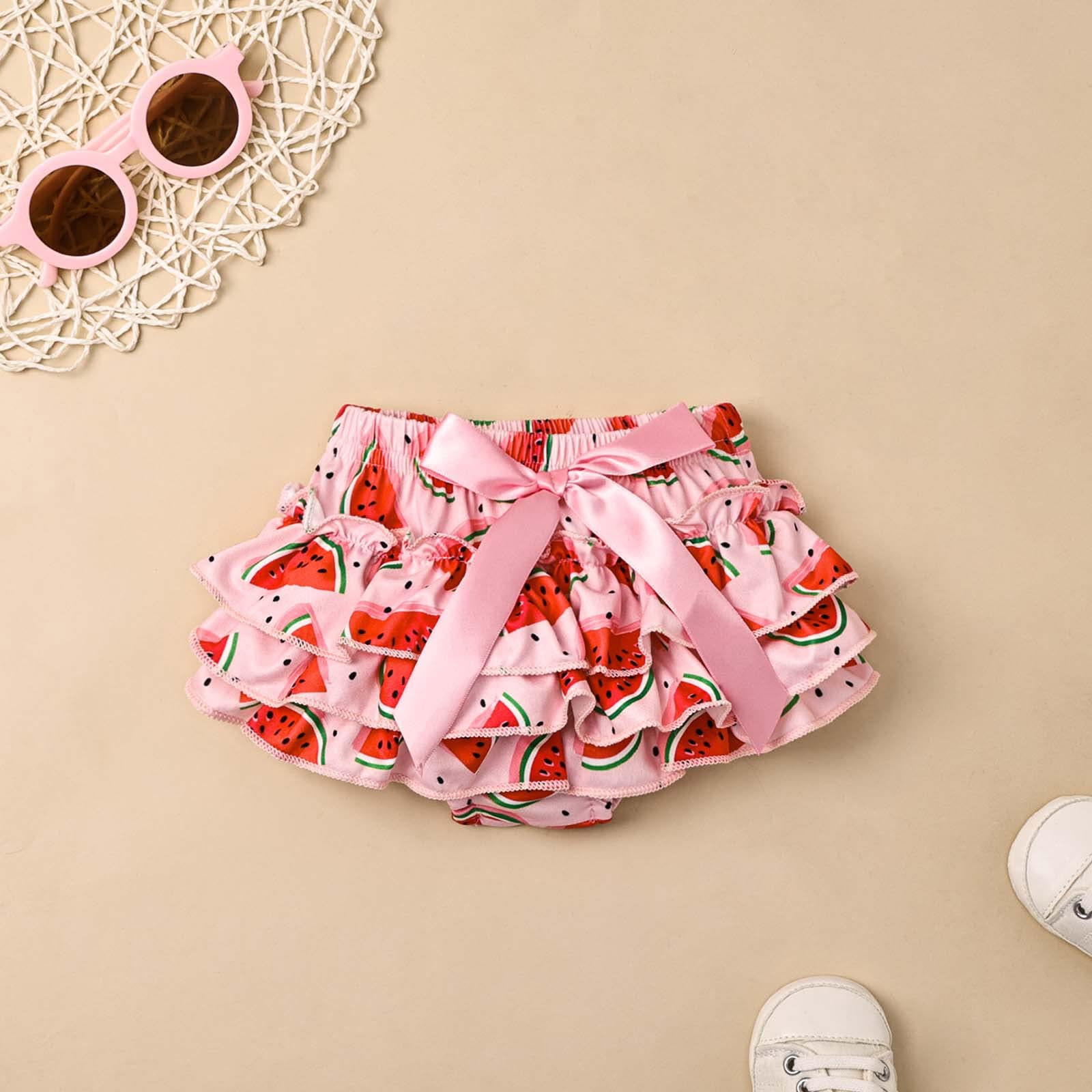 Newborn Baby Girl Clothes Set - Cute Ruffle Romper & Summer Shorts Outfit 0-18 Months | Soft Cotton Infant Summer Wear for Playdates, Beach Trips & Photo Shoots