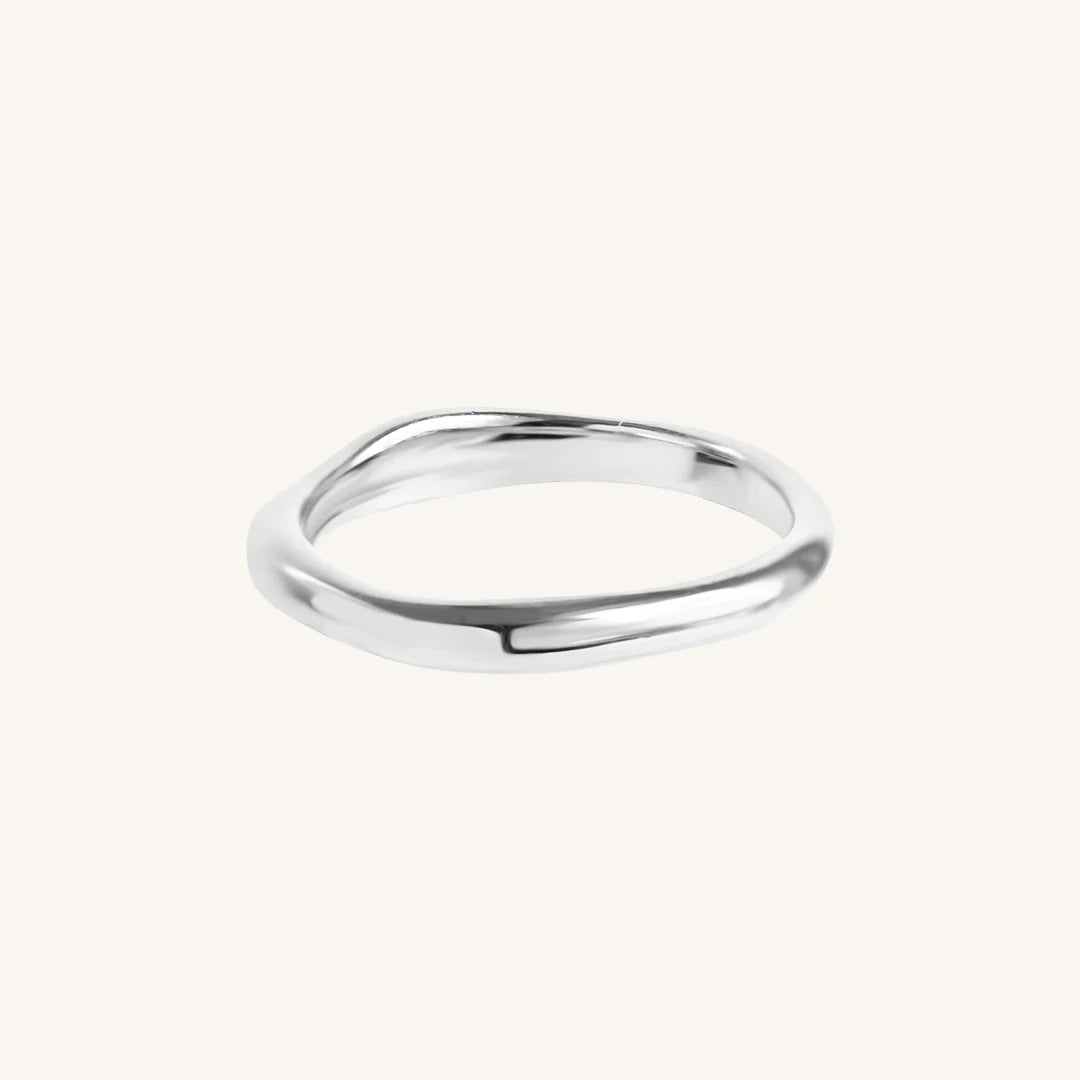 Elegant Ripple Stacking Rings Set for Women - Trendy Layered Gold & Silver Rings - Perfect for Stacking, Gift Giving & Everyday Wear
