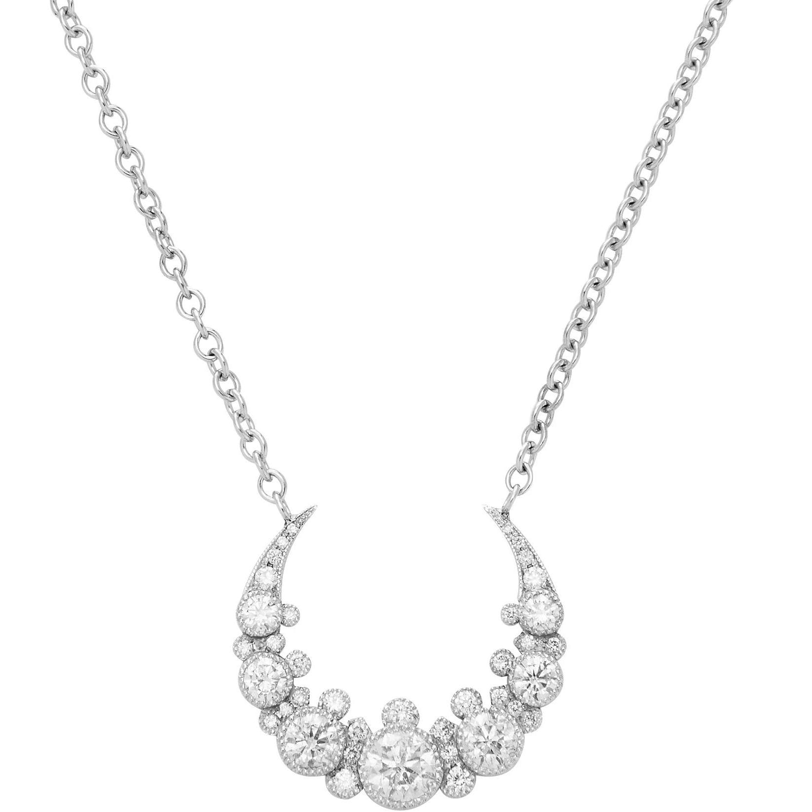 Medium Moon Pendant Necklace - Elegant Silver Crescent Moon Charm Jewelry for Women | Perfect for Everyday Wear, Gift Giving & Boho Fashion