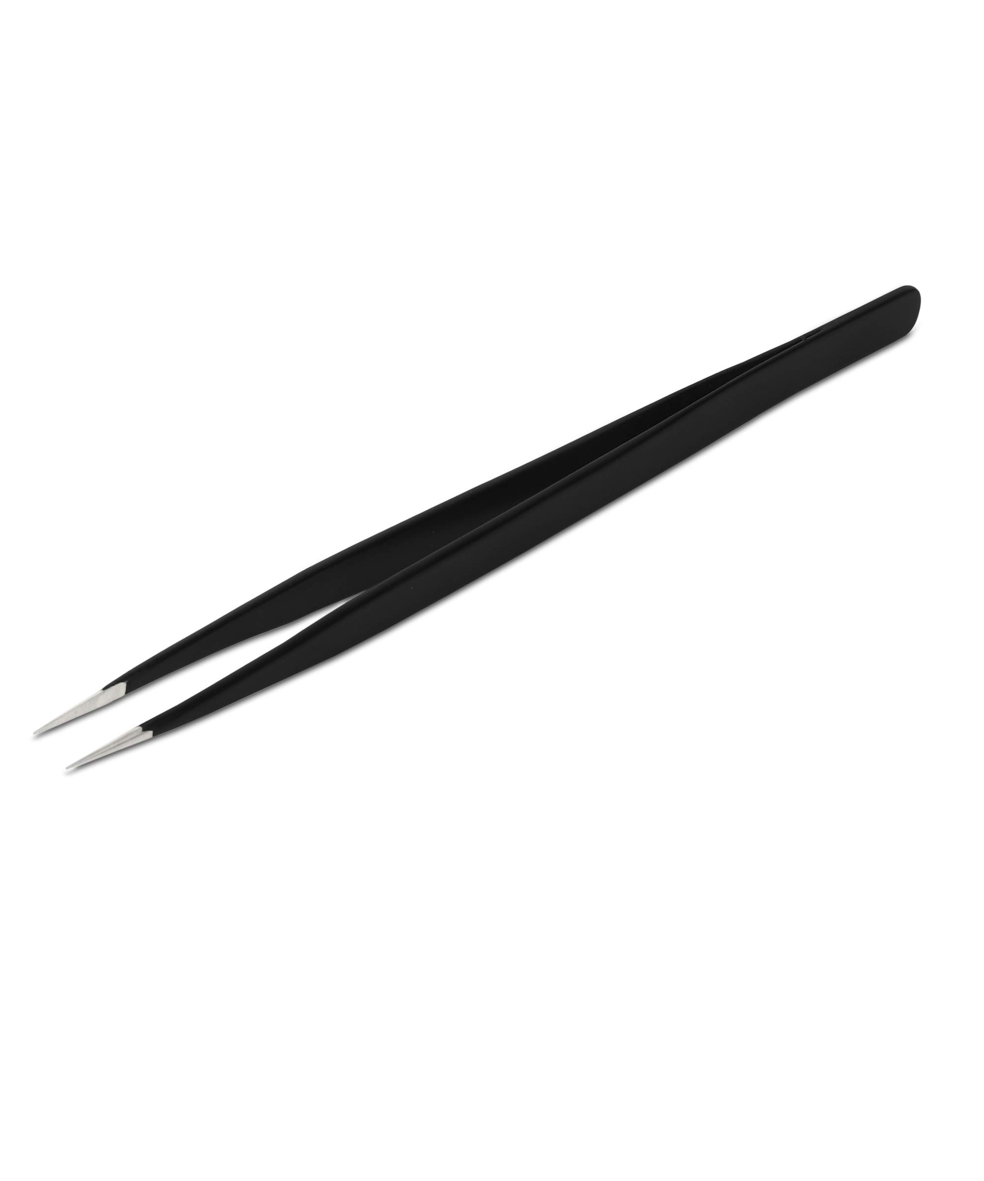 Alis Professional Multipurpose Tweezer Set for Eyelash Extensions, Nail Art & Manicure - False Eyelash Application Tool (Black SQ45) - Perfect for Salon, Home Use & Beauty Professionals