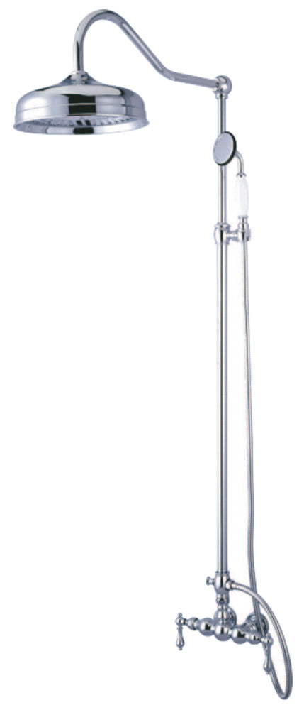 Rain Drop Shower System Combo - Luxury Rainfall Shower Head with Handheld Sprayer, 8 Inch Chrome Finish - Perfect for Spa-Like Bathroom Experience & Relaxing Shower Time