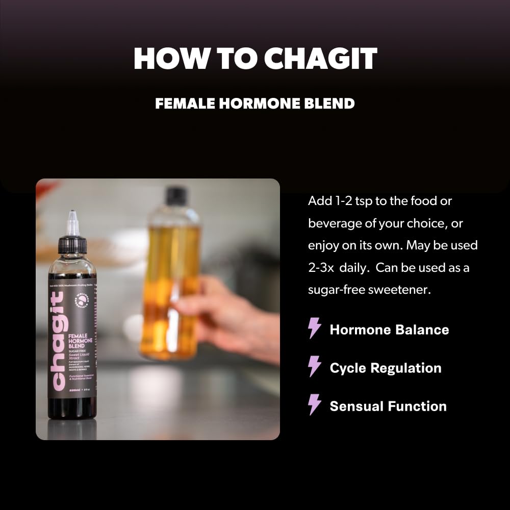 SLX Female Hormone Balance Supplement - Full-Spectrum Liquid Extract with Chaga, Reishi, Ginseng & Adaptogenic Herbs - Natural PMS & Menopause Support - Promotes Mood, Energy & Vitality - Perfect for Daily Wellness Routine & Stress Relief