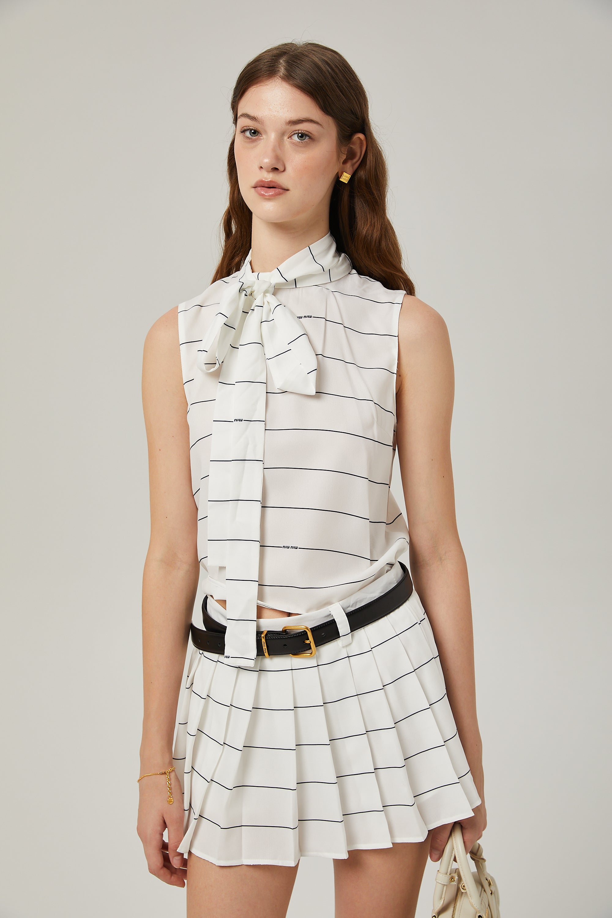 Angelique Striped Top and Skirt Matching Set - Women's Fashion Outfit for Casual Wear, Summer Outings, and Beach Vacations