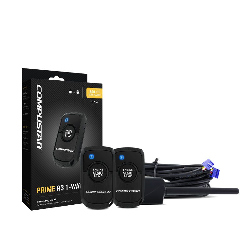 Compustar PRIME R3 1-Way Remote Car Starter Kit - Easy Vehicle Engine Starter System for Cold Weather & Convenient Parking | Perfect for Winter Mornings & Secure Remote Start