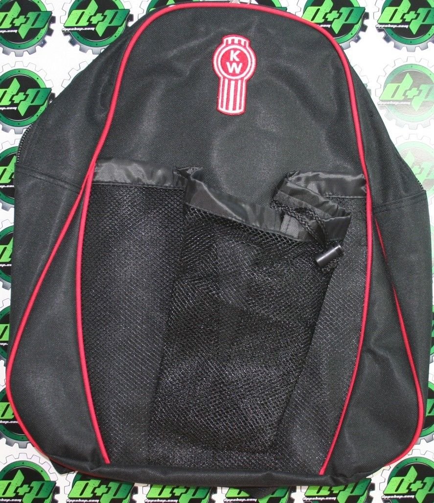 KW Kenworth School Book Bag Backpack - Durable Duffle Sport Ball Mesh Semi Truck Backpack for Students, Travel & Outdoor Activities