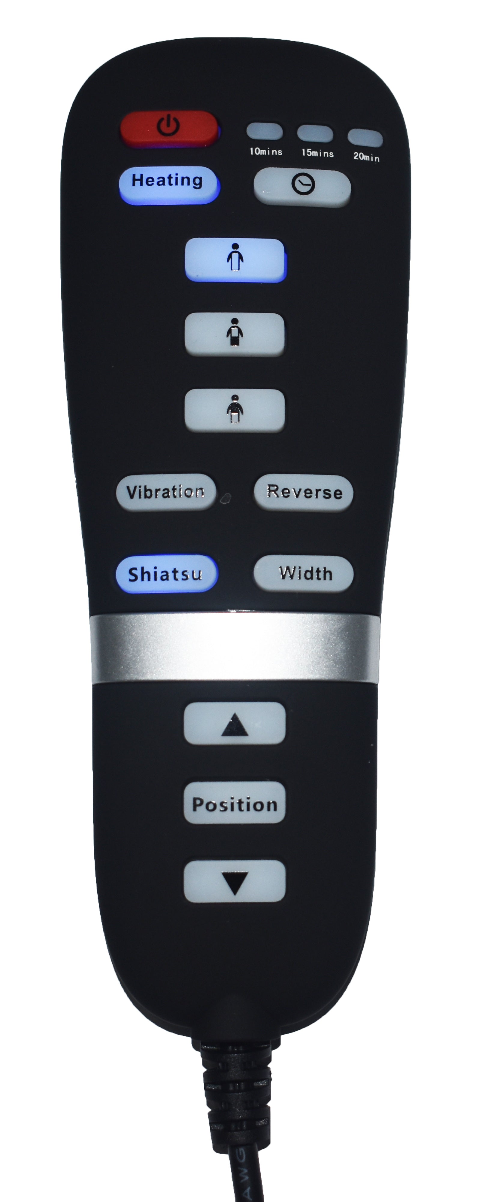 iLIVING ILG 901 Shiatsu Massage Cushion with Heat Therapy - Portable Back Massager for Home, Office & Car - Relieves Muscle Pain & Stress (Black)