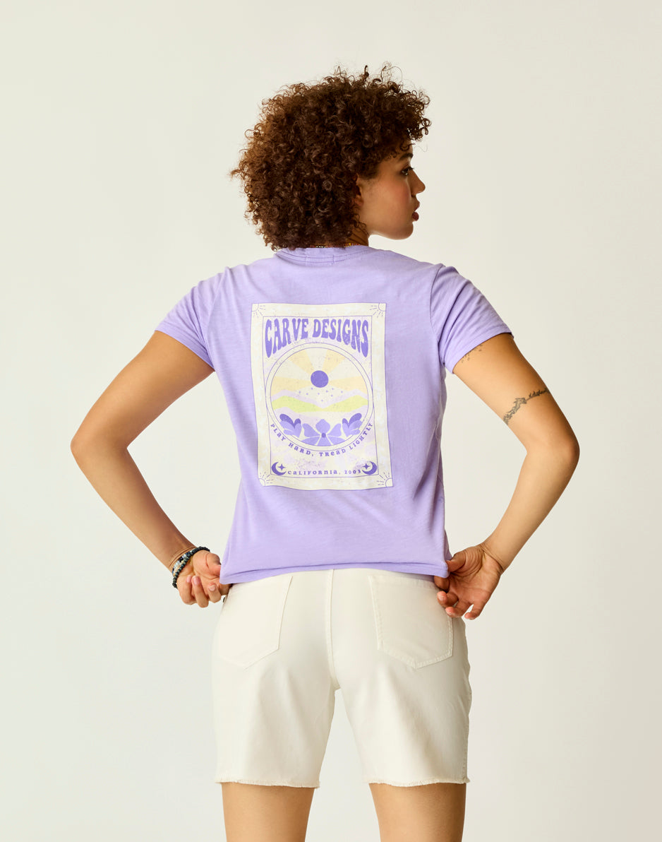 Cassidy Graphic Tee: Trendy Tulip Print T-Shirt for Women | Soft Cotton Casual Top for Spring & Summer Outfits | Perfect for Streetwear, Music Festivals & Everyday Wear