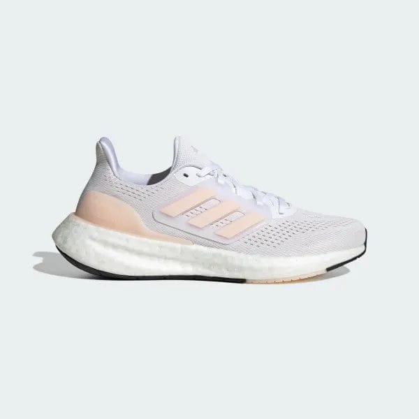 Adidas Women's Pureboost 23 Running Shoes - White/Pink | Lightweight Comfort for Jogging, Gym & Everyday Wear
