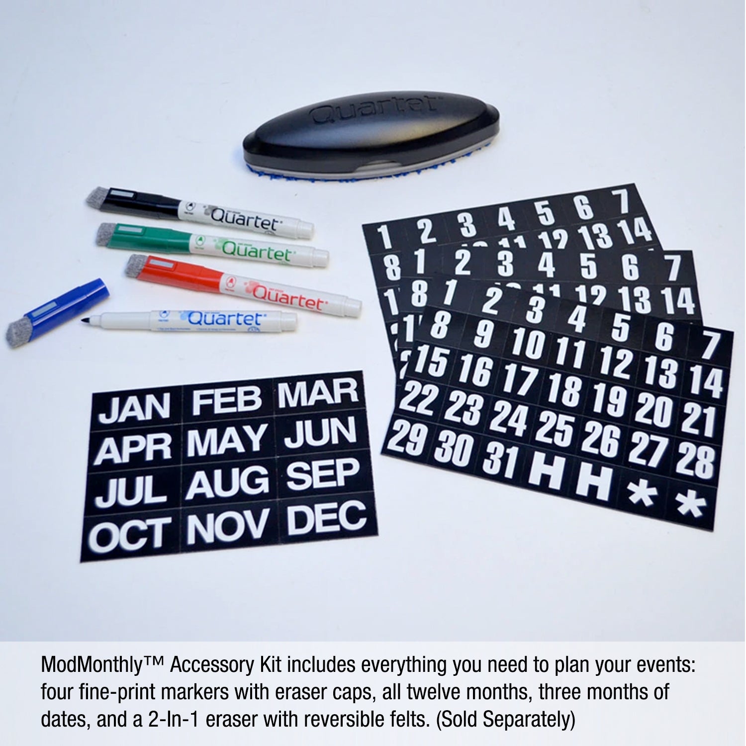 Ultimate Magnetic Dry Erase Board for Office & Home - Multi-Purpose Whiteboard Panel Perfect for ModMonthly™ Planning Calendars (1 Each) - Ideal for Meetings, Schedules & Creative Brainstorming