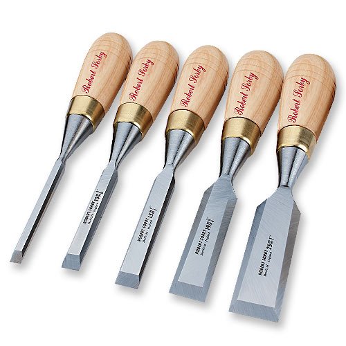 5-Piece Robert Sorby #570 Sheaf River Butt Chisel Set - Premium Woodworking Tools for Fine Carpentry & Furniture Making