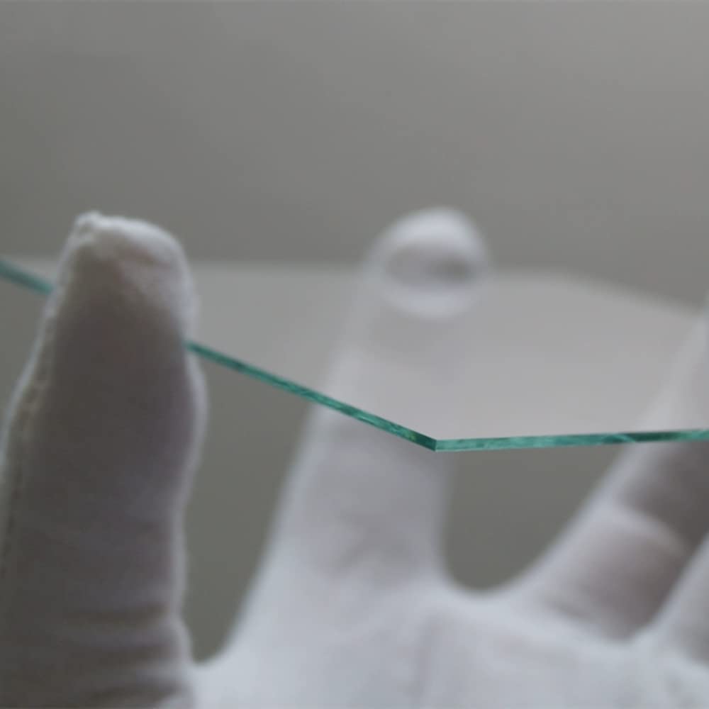Premium Laboratory Glass Substrate - Soda Lime Silica Glass 1.1mm Thick - 10x10mm to 50x50mm Size Options (800pcs 10x10mm) - Ideal for Microscope Slides, Lab Experiments & Scientific Research
