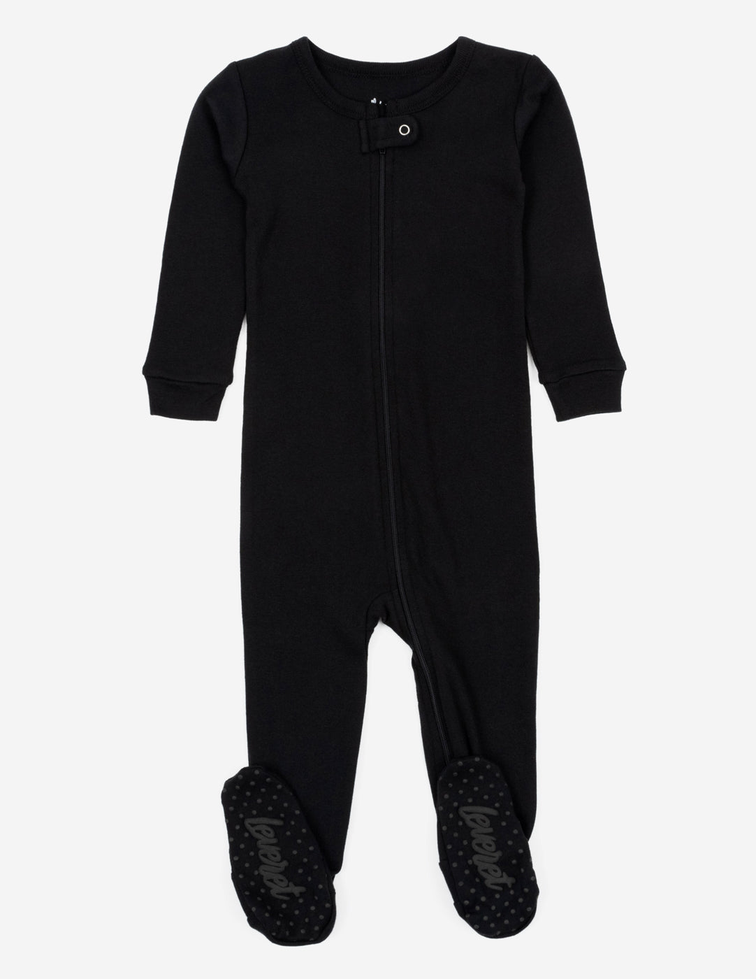 Solid Color Black Matching Family Pajama Set - Cozy Christmas Holiday Sleepwear for Family Photos & Matching Outfits