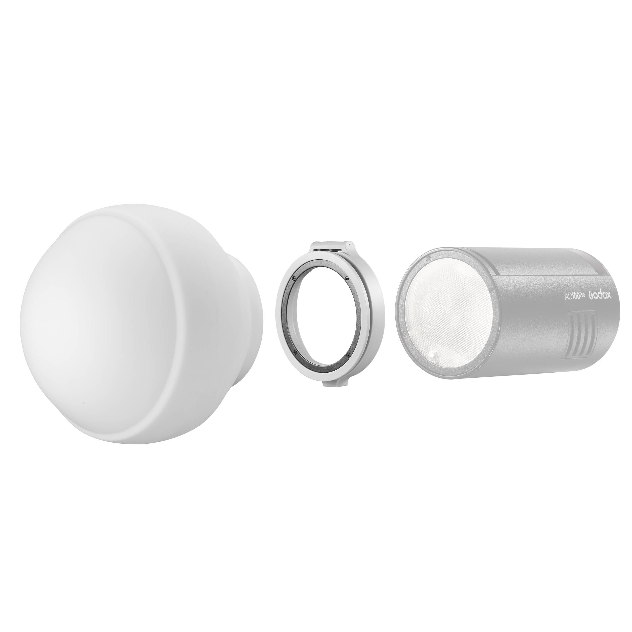 ML CD15 Silicone Rubber Omni-Directional Diffusion Sphere - Professional Lighting Accessory for Photography, Videography & Studio Lighting (Weatherproof & Durable) - Perfect for Soft Light Diffusion in Portraits, Product Shots & Film Sets