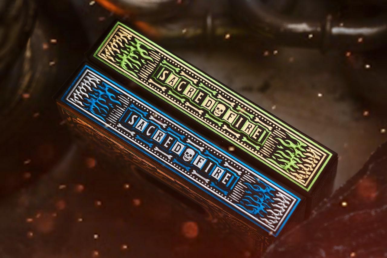 Sacred Fire Playing Cards - Emerald Flare Edition | Premium Poker Cards for Magic Tricks, Cardistry & Game Nights | Perfect for Professional Magicians & Card Game Enthusiasts