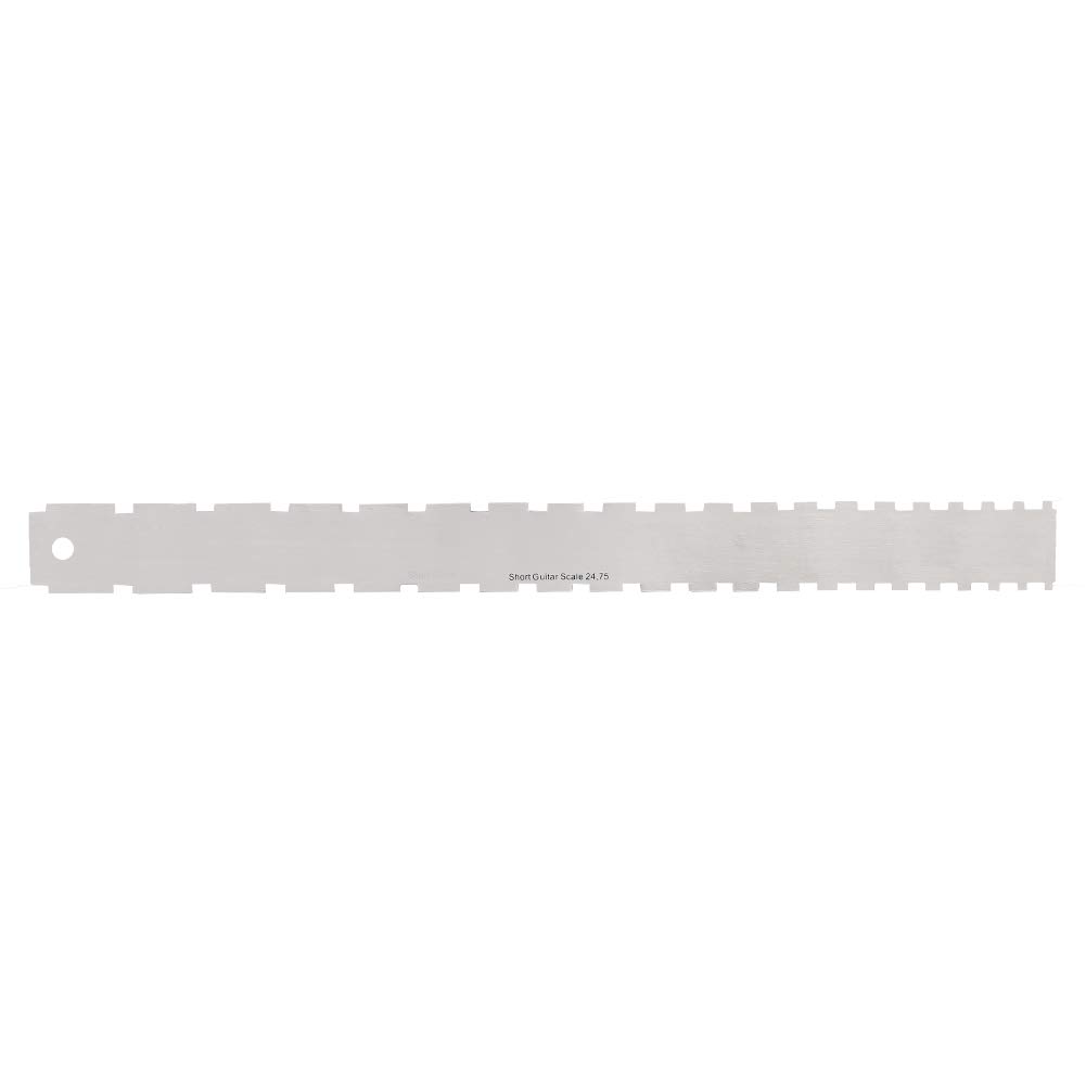 **Durable Anti-Rust Guitar Fret Rocker Leveler & Notched Straight Edge Ruler – Professional Tool for Checking Guitar Neck Straightness – Perfect for Guitar Setup, Maintenance & Repair**