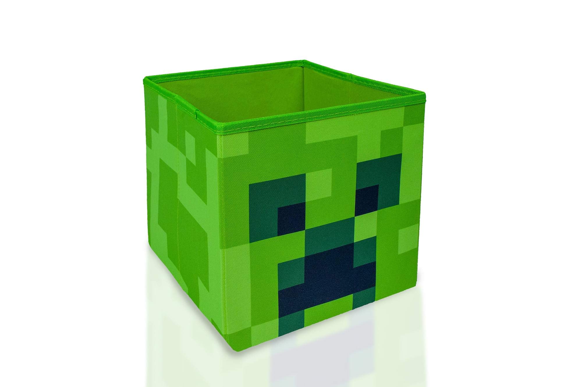 Minecraft Creeper Storage Cube Organizer - 10-Inch Square Bin for Kids Room, Office & Game Room Organization | Minecraft Themed Storage Box | Perfect for Toys, Books & School Supplies