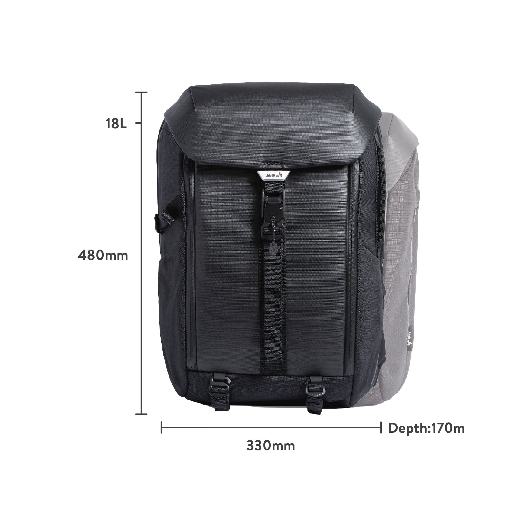 Waterproof Protective Lid Backpack - Durable Travel & Hiking Backpack for Men & Women - Perfect for Outdoor Adventures, Commuting & Daily Use