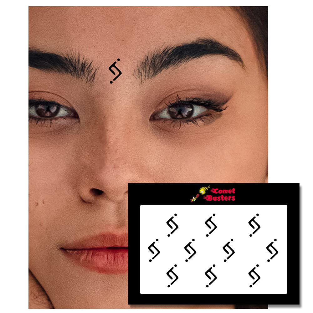 Handmade Traditional Black Bindi for Women - 12mm Indian Forehead Dot - Perfect for Weddings, Festivals & Cultural Events (BIN418)