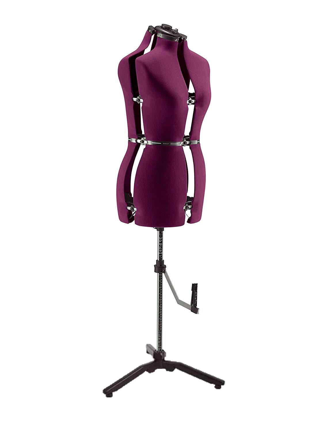 Adjustable Female Dress Form Mannequin with Sturdy Base - Perfect for Tailoring, Fashion Design & Home Sewing - Red