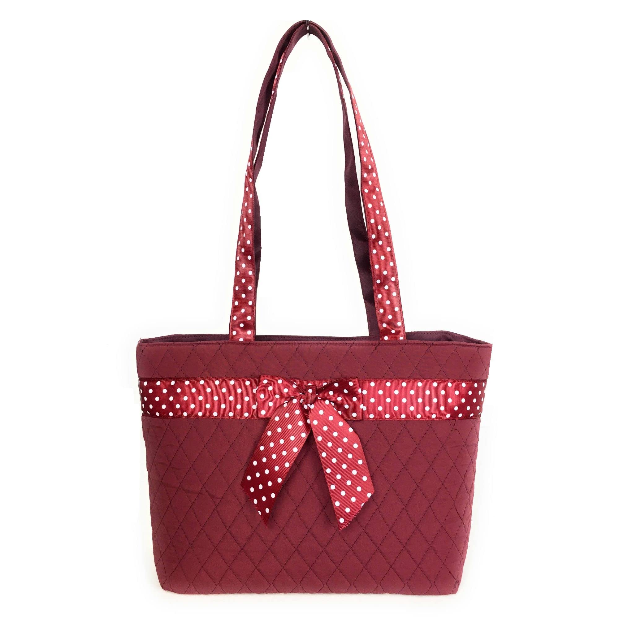 Quilted Shoulder Tote Bag for Women - Stylish Crossbody Handbag Purse with Adjustable Strap - Perfect for Work, Travel & Daily Use