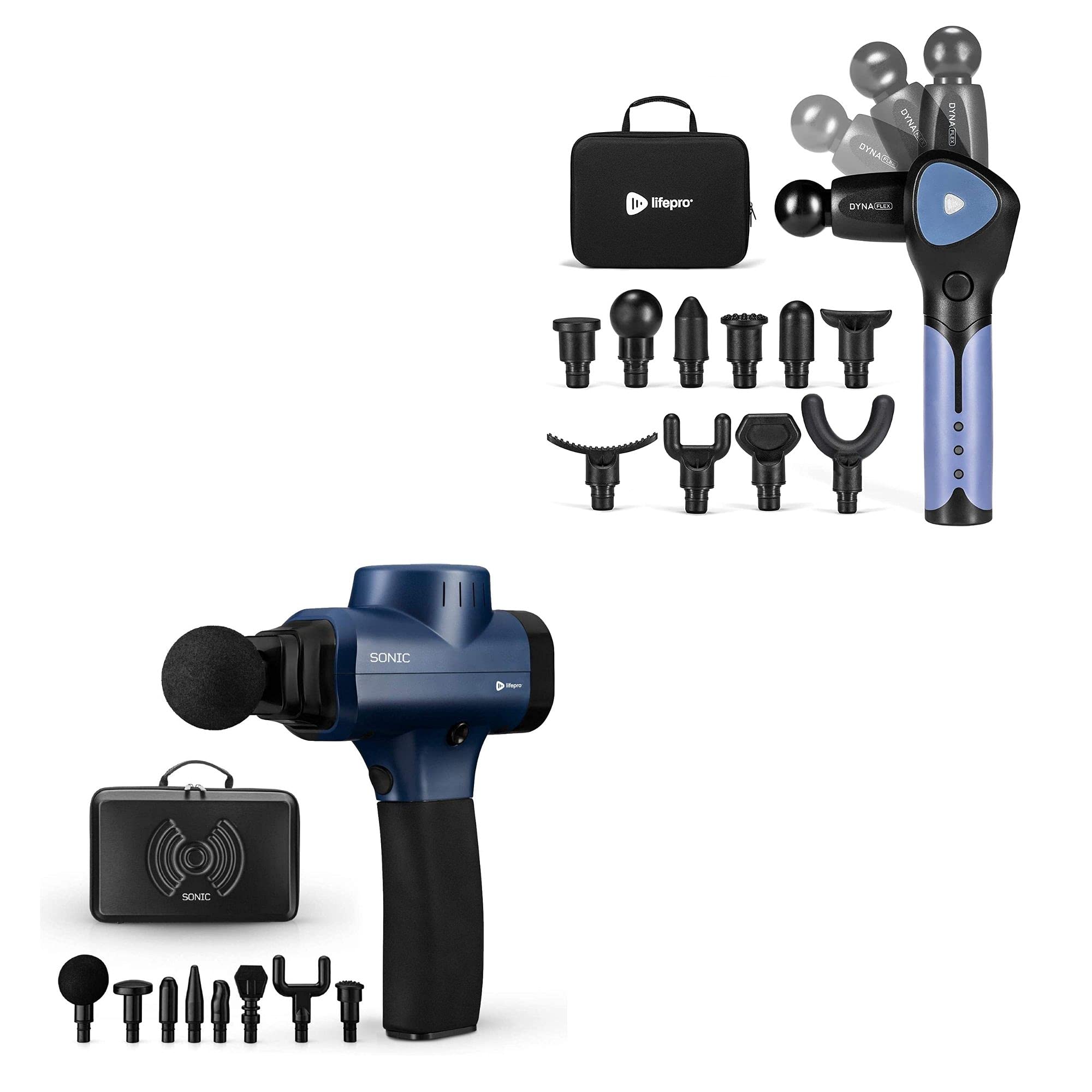 LifePro Deep Tissue Massage Gun with Percussion Therapy - Handheld Electric Muscle Massager for Pain Relief - Perfect for Athletes, Gym Recovery & Home Use