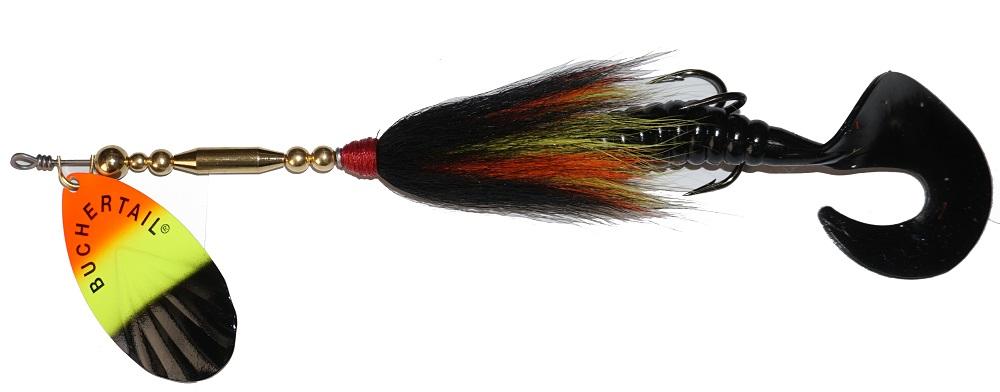 Buchertail Buck'n Grub 755 Bucktail Fishing Lure - Premium Bass & Trout Bait for Freshwater & Saltwater Fishing | Ideal for Casting, Trolling & Jigging
