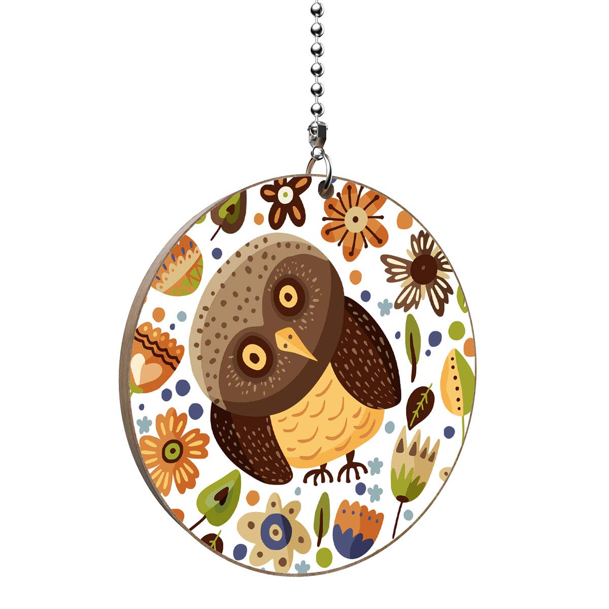 Cute Wooden Owl Fan Pull - Home Decor for Bedroom & Nursery
