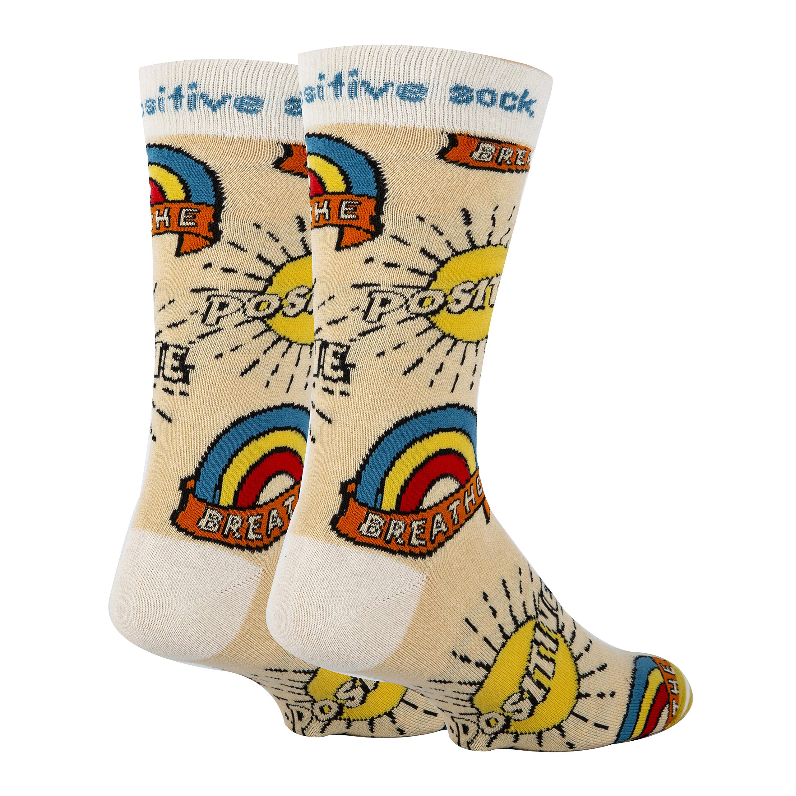 Funny Novelty Crew Socks for Men - Positive & Crazy Cool Socks - Perfect for Gifts, Parties, and Everyday Wear
