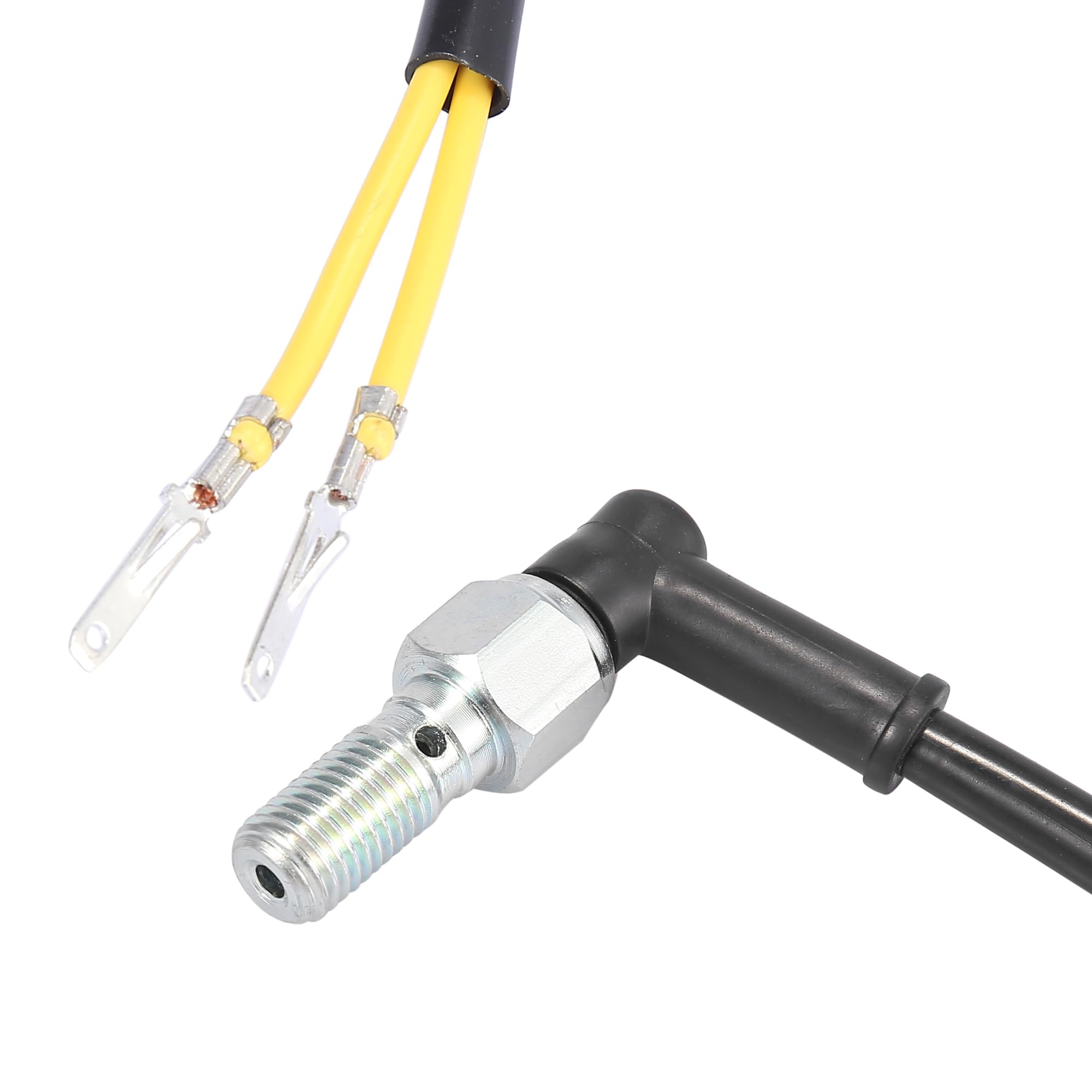 Universal Motorcycle Rear Hydraulic Brake Light Switch Banjo Bolt M10x1.25 - Compatible with Most Bikes for Enhanced Safety - Perfect for Night Riding and Custom Builds