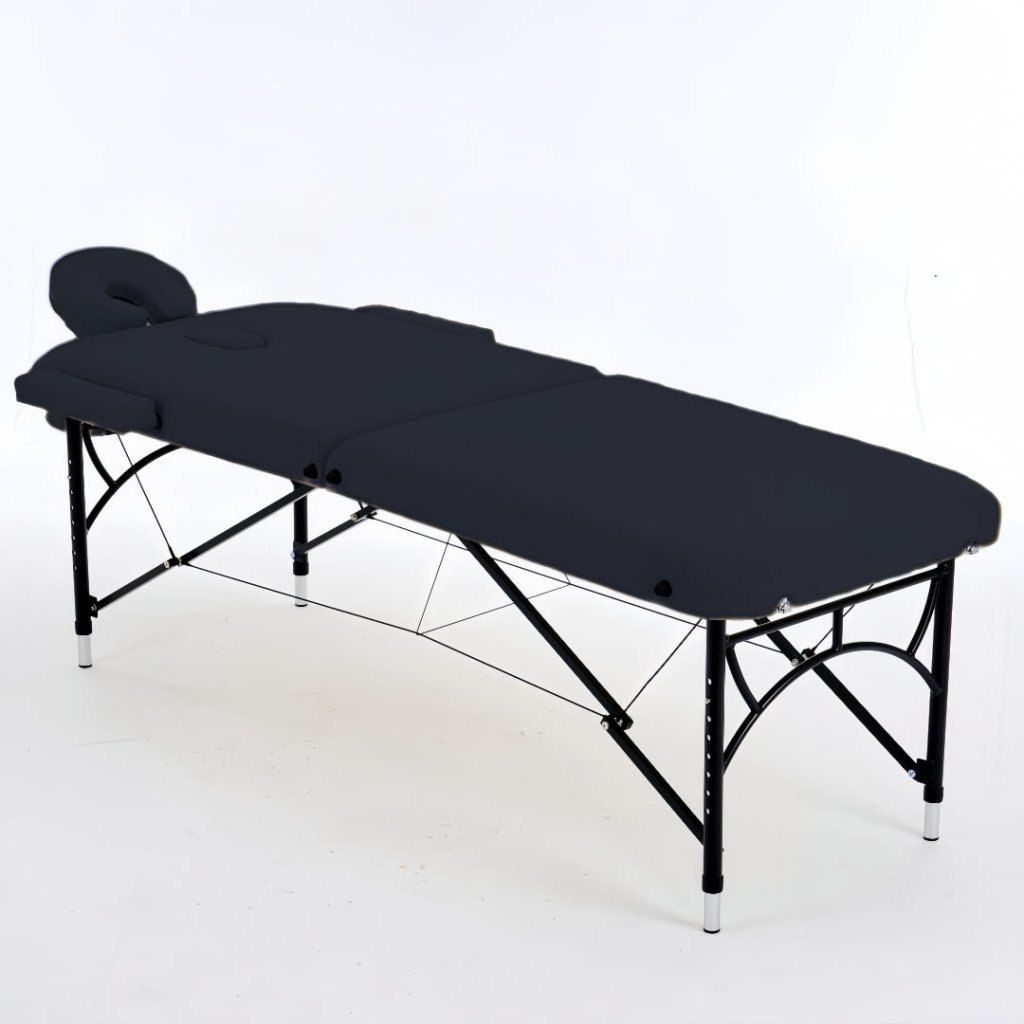 Greenlife® 5 Aluminum Super Stable Portable Massage Table - 2 Section Adjustable Height for Professional & Home Use - Perfect for Massage Therapists, Spas & Relaxation at Home