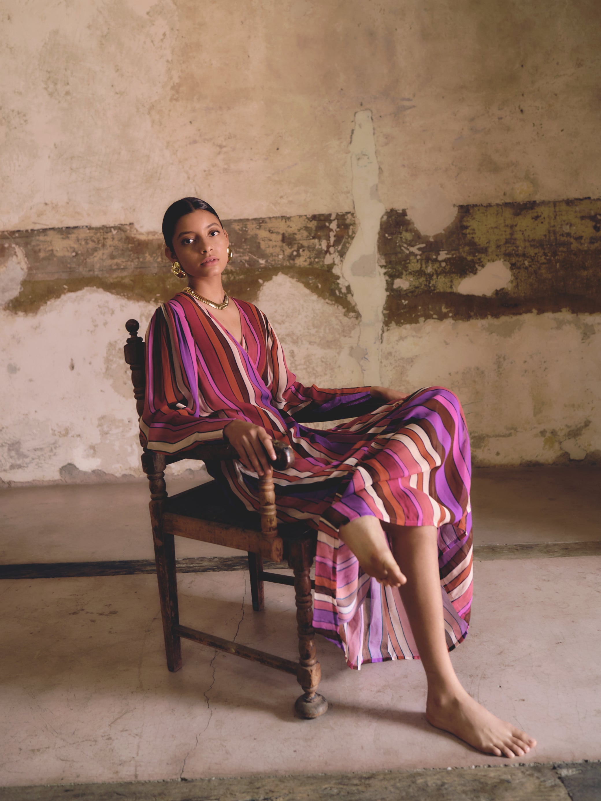 Women's Elegant Donna Robe - Soft & Comfortable Loungewear for Relaxation at Home | Final Sale