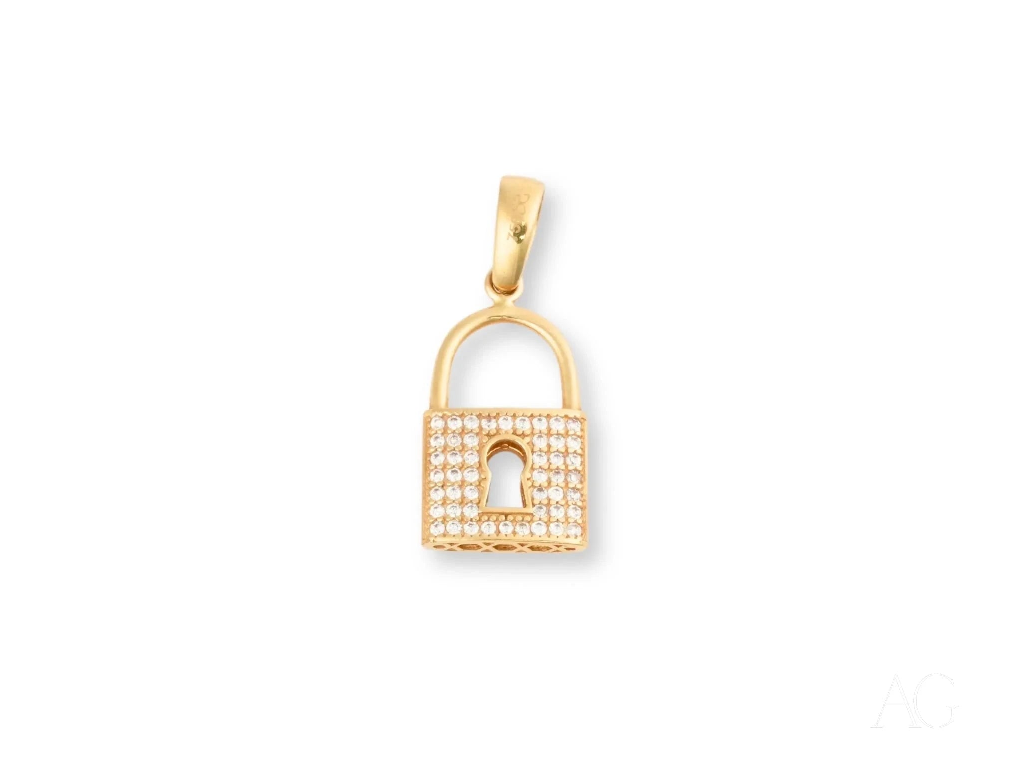 Golden Lock Pendant Necklace - Elegant Jewelry for Women, Men & Teens | Perfect for Gifts, Parties & Everyday Wear