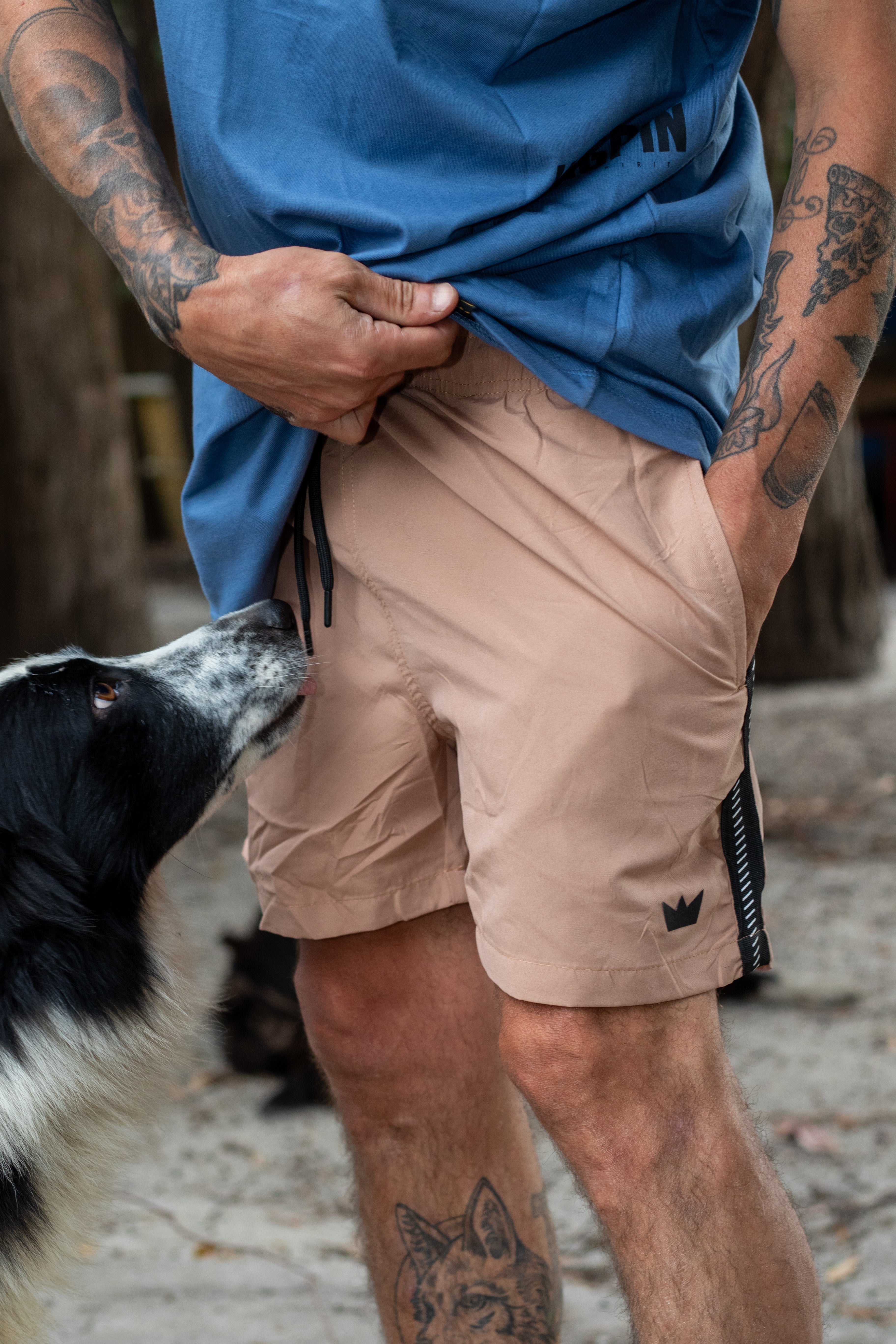 Kingpin TDB H Contrast Short De Baño - Stylish Bathroom Shorts for Men - Perfect for Pool, Beach & Gym Wear