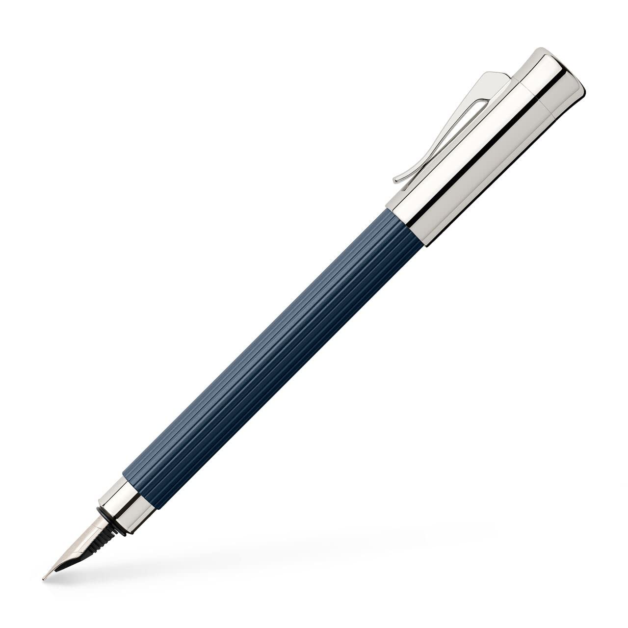 Faber-Castell 141712 EF Fountain Pen - Extra Fine Nib, Tamisionite Blue Ink - Premium Writing for Professionals & Students - Ideal for Signatures, Calligraphy & Everyday Use