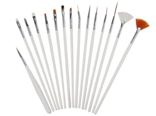 Premium 20-Piece Nail Art Brush Set - Professional Dotting Tools, Acrylic Nail Design Pens & Polish Brushes for Salon-Quality Manicures - Perfect for DIY Nail Art, Gel Polish Application & Creative Nail Designs